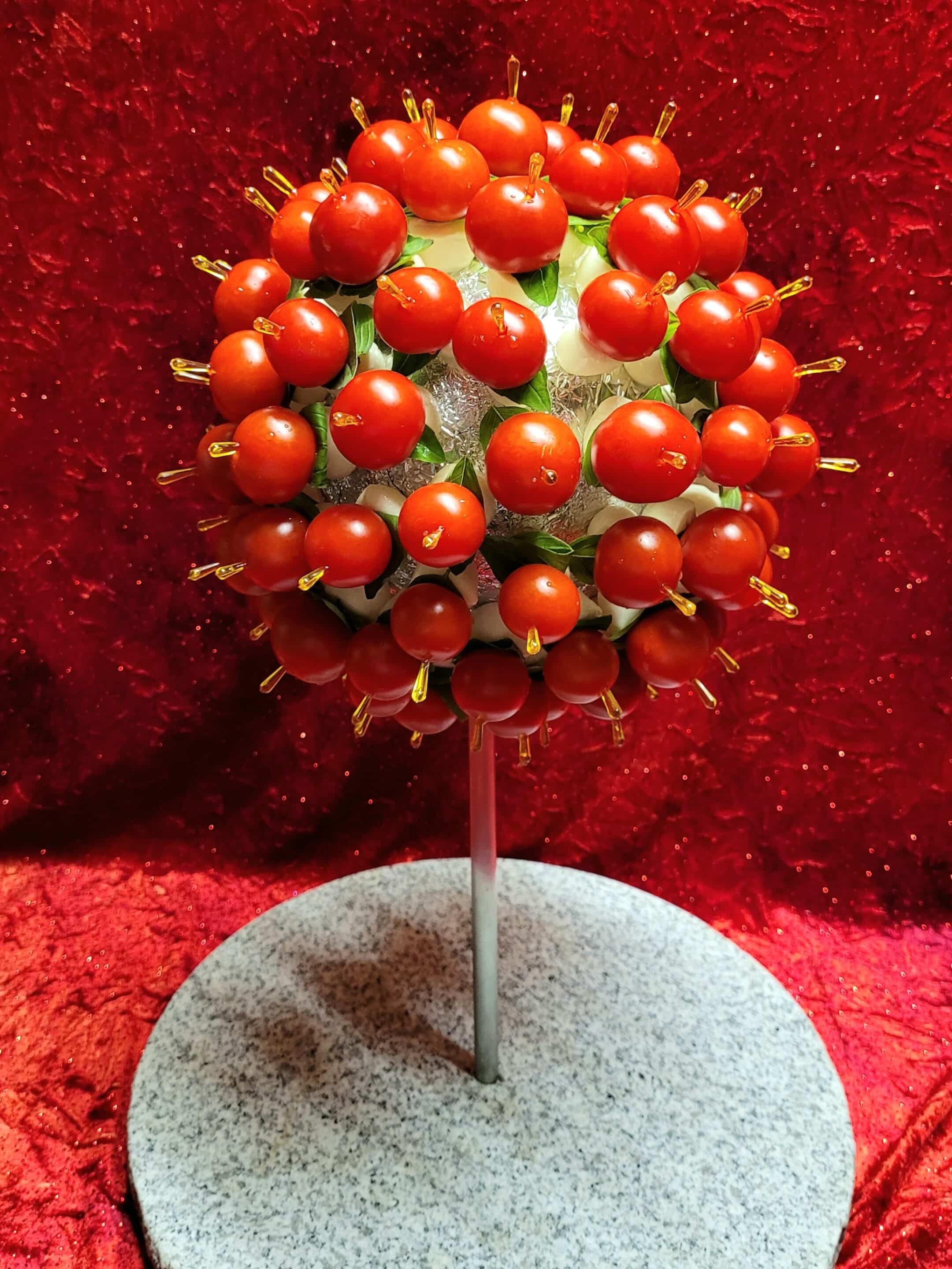 Tomaten-Mozarella-Bäumli